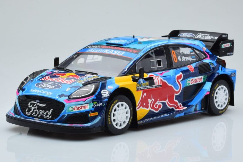 Ford Puma Rally1 WRC #8 O. Tanak / M. Jarveoja Winner Rally Sweden 2023 IXO 1:18 Ford Puma Rally1 WRC #8 O. Tanak / M. Jarveoja Winner Rally Sweden 2023 IXO 1:18 18RMC154A Diecast