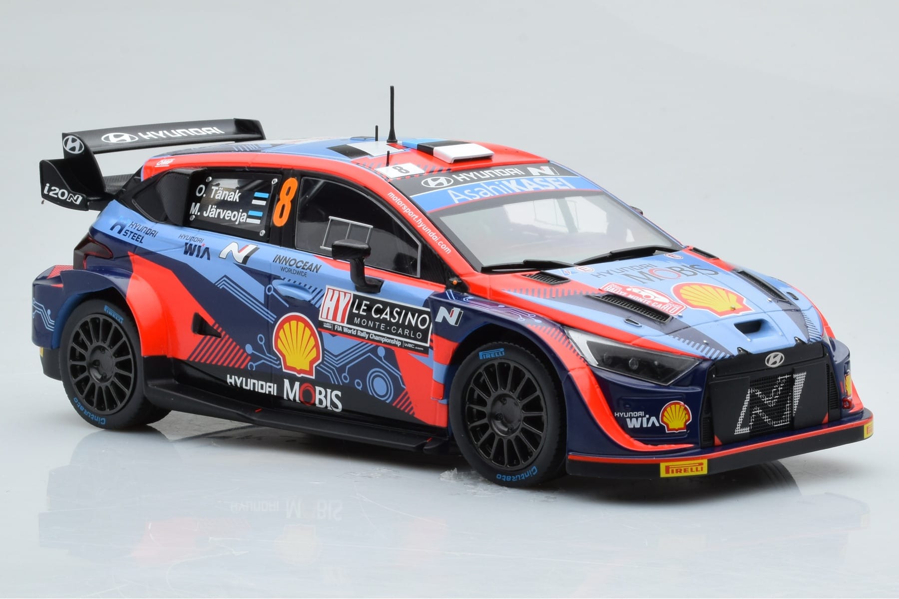 Hyundai i20 N Rally1 #8 O. Tanak / M. Jarveoja Rally Monte Carlo