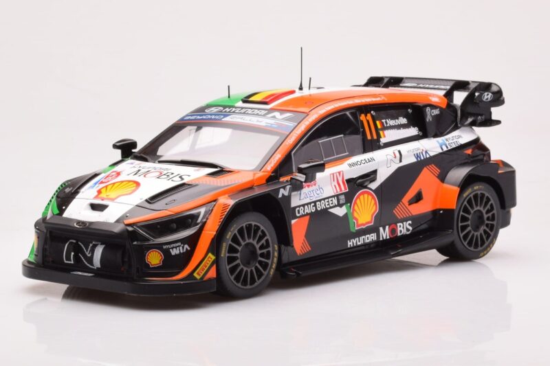 Hyundai i20 N Rally1 #11 T. Neuville / M. Wydaeghe Rally Croatia 2023 IXO 1:18 Hyundai i20 N Rally1 #11 T. Neuville / M. Wydaeghe Rally Croatia 2023 IXO 1:18 18RMC160A Diecast