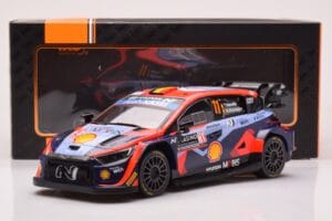 Hyundai i20 N Rally1 #11 T. Neuville / M. Wydaeghe Rally Monte Carlo 2023 IXO 1:18 18RMC153A Diecast - image 6 of 6
