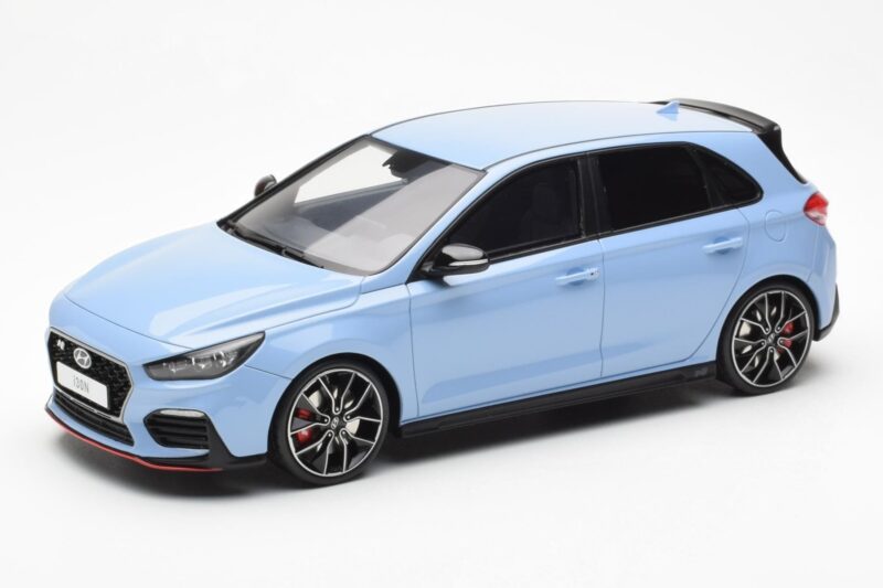 Hyundai i30 N Light Blue Otto 1:18 Hyundai i30 N Light Blue Otto 1:18 OT425 Resin