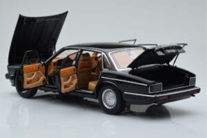 Jaguar XJ6 XJ40 Ebony Black Almost Real 1:18 810543 Diecast - image 5 of 11