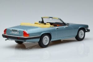 Jaguar XJS V12 Convertible Light Blue Metallic Norev 1:18 182635 Diecast - image 2 of 6