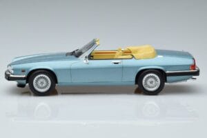 Jaguar XJS V12 Convertible Light Blue Metallic Norev 1:18 182635 Diecast - image 3 of 6