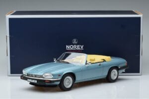Jaguar XJS V12 Convertible Light Blue Metallic Norev 1:18 182635 Diecast - image 6 of 6