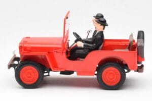 Jeep Willys Tintin 2 Figures UT Models 1:18 180150000 Diecast - image 3 of 6