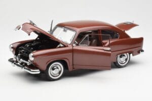 Kaiser Henry J Caribbean Coral Metallic Sun Star 1:18 5101 Diecast - image 2 of 8