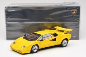 Lamborghini Countach LP 5000 Quattrovalvole Yellow Kyosho 1:18 08320Y Diecast - image 8 of 8