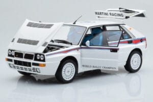 Lancia Delta HF Integrale 6 White Kyosho 1:18 08344E Diecast - image 2 of 8