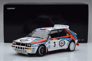 Lancia Delta HF Integrale Evoluzione #3 D. Auriol / B. Occelli Tour de Corse 1992 Kyosho 1:18 08348H Diecast - image 9 of 9