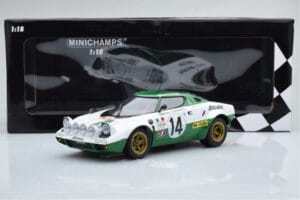 Lancia Stratos Alitalia #14 S. Munari / M. Mannucci Winners Rally Monte Carlo 1975 Minichamps 1:18 155751714 Diecast - image 6 of 6