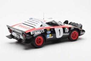 Lancia Stratos HF #1 Lancia Pirelli W. Rohrl / C. Geistdorfer Winners Dynabit Saarland Rallye 1978 Minichamps 1:18 155781701  - image 2 of 6