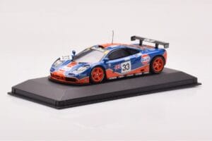 McLaren F1 GTR #33 Gulf Racing R. Bellm / M. Weaver / J-J. Lehto 24 Hours of Le Mans 1996 Minichamps 1:43 530164333 Diecast - image 2 of 4