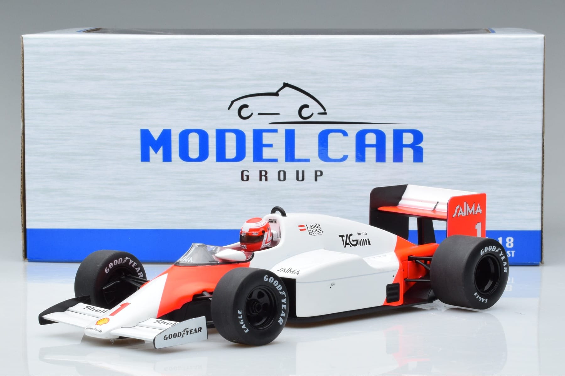 MINICHAMPS マクラーレン MP4/2B 1985 marlboro MCG McLaren MP4/2B #1 Lauda Dutch GP 1985 1:18