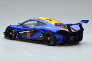McLaren P1 GTR Blue With Yellow Stripes AUTOart 1:18 81542 Composite - image 6 of 7