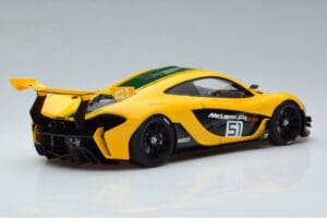 McLaren P1 GTR Yellow With Green Stripes AUTOart 1:18 81544 Composite - image 3 of 7