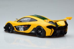 McLaren P1 GTR Yellow With Green Stripes AUTOart 1:18 81544 Composite - image 6 of 7