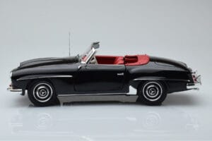 Mercedes 190 SL W121 Cabriolet Black Minichamps 1:18 100037030 Diecast - image 4 of 8
