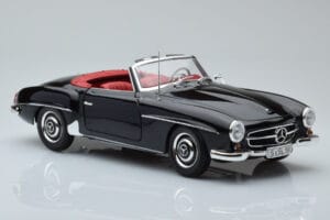 Mercedes 190 SL W121 Cabriolet Black Minichamps 1:18 100037030 Diecast - image 5 of 8