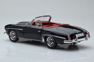 Mercedes 190 SL W121 Cabriolet Black Minichamps 1:18 100037030 Diecast - image 6 of 8