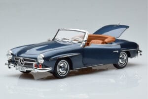 Mercedes 190 SL W121 Roadster Blue Norev 1:18 B66040625 Diecast - image 2 of 8