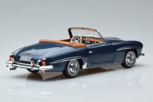 Mercedes 190 SL W121 Roadster Blue Norev 1:18 B66040625 Diecast - image 3 of 8
