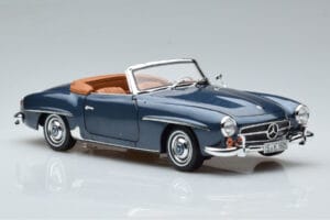 Mercedes 190 SL W121 Roadster Blue Norev 1:18 B66040625 Diecast - image 6 of 8