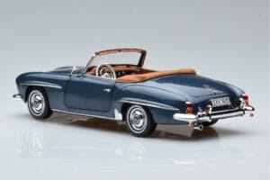 Mercedes 190 SL W121 Roadster Blue Norev 1:18 B66040625 Diecast - image 7 of 8