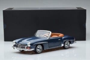 Mercedes 190 SL W121 Roadster Blue Norev 1:18 B66040625 Diecast - image 8 of 8