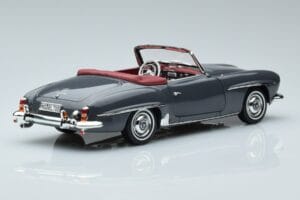 Mercedes 190 SL W121 Roadster Gray Norev 1:18 183402 Diecast - image 3 of 8