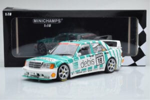 Mercedes 190E 2.5-16 W201 EVO 2 Debis #18 F. Giroix Team Zackspeed DTM 1991 Minichamps 1:18 155913618 Diecast - image 6 of 6
