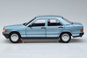 Mercedes 190E W201 Light Blue Norev 1:18 183828 Diecast - image 4 of 7
