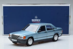 Mercedes 190E W201 Light Blue Norev 1:18 183828 Diecast - image 7 of 7