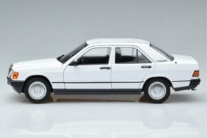 Mercedes 190 E W201 White Norev 1:18 183820 Diecast - image 4 of 7