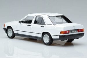 Mercedes 190 E W201 White Norev 1:18 183820 Diecast - image 6 of 7