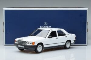 Mercedes 190 E W201 White Norev 1:18 183820 Diecast - image 7 of 7