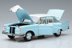 Mercedes 220 S W111 Blue Norev 1:18 183920 Diecast - image 2 of 7