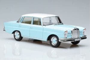 Mercedes 220 S W111 Blue Norev 1:18 183920 Diecast - image 5 of 7