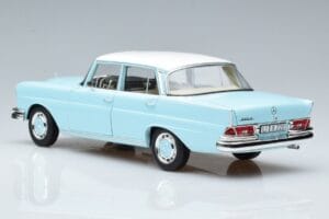 Mercedes 220 S W111 Blue Norev 1:18 183920 Diecast - image 6 of 7