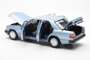 Mercedes 230E W124 Light Blue Metallic Norev 1:18 183945 Diecast - image 5 of 8
