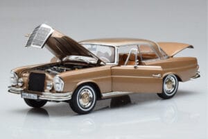 Mercedes 250 SE Coupe W111 Gold Metallic Norev 1:18 183759 Diecast - image 2 of 7
