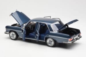 Mercedes 280 SE W108 Dark Blue Metallic Norev 1:18 183534 Diecast - image 5 of 8