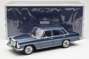 Mercedes 280 SE W108 Dark Blue Metallic Norev 1:18 183534 Diecast - image 8 of 8
