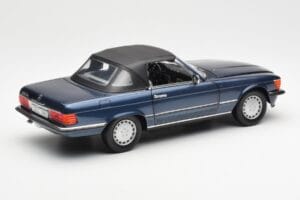Mercedes 300 SL R107 Nautical Blue Norev 1:18 183466 Diecast - image 3 of 8