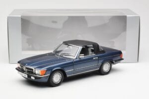 Mercedes 300 SL R107 Nautical Blue Norev 1:18 183466 Diecast - image 8 of 8