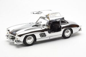 Mercedes 300 SL W198 Chrome Minichamps 1:18 B66040645 Diecast - image 2 of 8