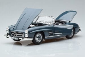 Mercedes 300 SL W198 Roadster Blue Norev 1:18 B66040668 Diecast - image 2 of 9
