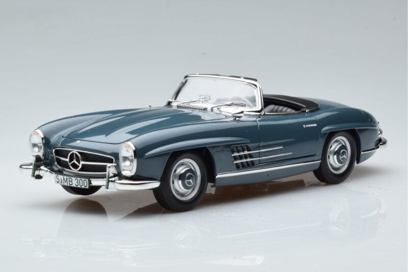 Mercedes 300 SL W198 Roadster Blue Norev 1:18 B66040668 Diecast