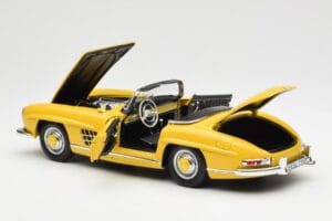 Mercedes 300 SL W198 Roadster Yellow Norev 1:18 B66040669 Diecast - image 5 of 8