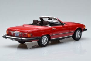 Mercedes 450 SL R107 US Version Red Norev 1:18 183729 Diecast - image 3 of 8